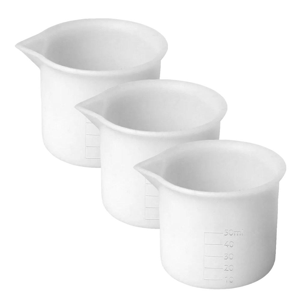 3Pcs 50Ml Silicone Measuring C - Mixing Cup Silicone review and price