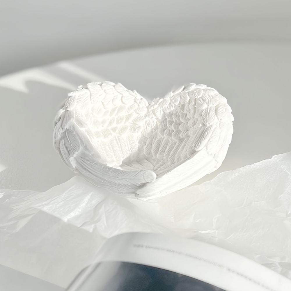 1pc Angel Wing Heart Silicone  - Resin Craft Ideas review and price